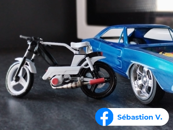 Customisation d'une Maquette Peugeot 103 SP par Sébastien