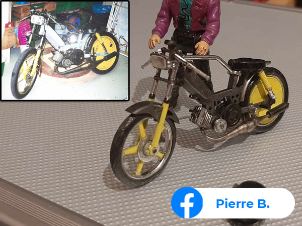 Customisation d'uneMaquette Peugeot 103 SPX par Pierre