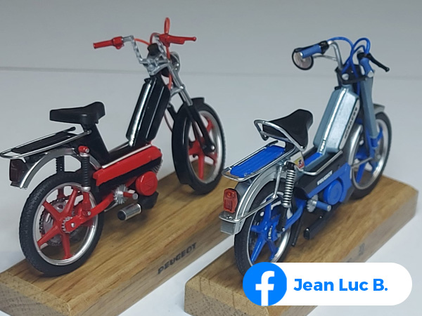 Duo de Peugeot 103 Custom de Jean Luc