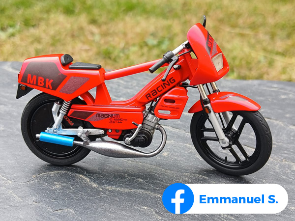 Maquettes MBK Magnum racing d'Emmanuel