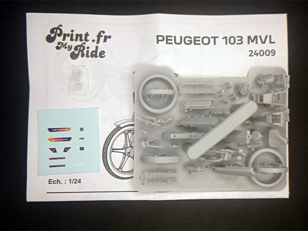 Composition du KIT Peugeot 103 MVL 1 24